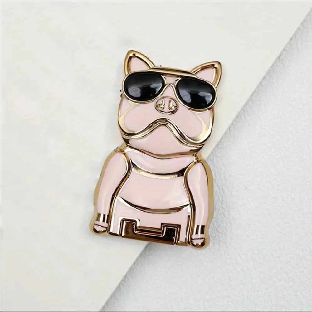 Cute Pooch Phone Kickstand Electroplated